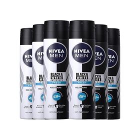 Nivea Invisible Black White Fresh Erkek 6x150 ml Sprey Deodorant
