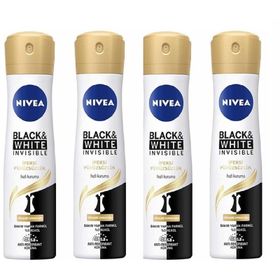Nivea Invisible Black White İpeksi Pürüzsüzlük 4x150 ml Kadın Sprey Deodorant