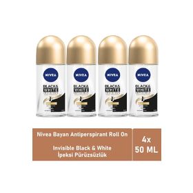 Nivea Invisible Black & White İpeksi Pürüzsüzlük 50 ml Roll-On