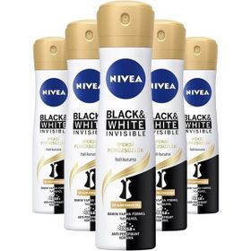 Nivea Invisible Black White İpeksi Pürüzsüzlük 5x150 ML Kadın Sprey Deodorant