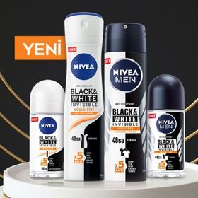 Nivea Invisible Black White Men Güçlü Etki 50 ml Erkek Roll-On