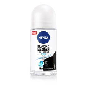 Nivea Invisible Black & White Pure 2x50 ML Kadın Roll-On Deodorant