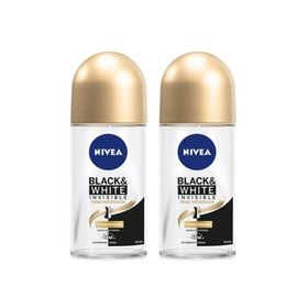 Nivea Invisible Black&White 2x50 ml Kadın Roll-On Deodorant