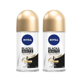 Nivea Invisible Black&White 2x50 ml Kadın Roll-On Deodorant