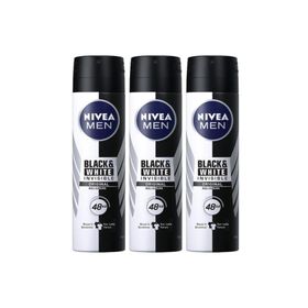 Nivea Invisible Black&White 3x150 ml Erkek Deodorant
