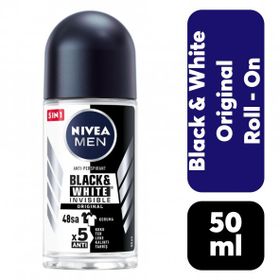 Nivea Invisible Black&White 50 ml Erkek Roll-On Deodorant
