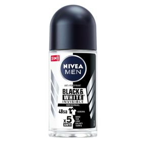 Nivea Invisible Black&White 50 ml Erkek Roll-On Deodorant