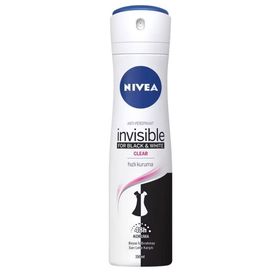 Nivea Invisible For Black White Clear 3x150 ml Deodorant