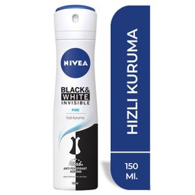 Nivea Invisible for Black White Pure 150 ml Sprey Deodorant