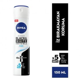 Nivea Invisible for Black White Pure 150 ml Sprey Deodorant