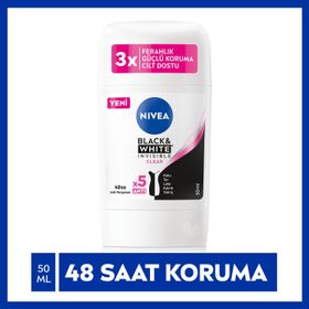 Nivea Invsible Black White Clear 50 ml Kadın Roll-On