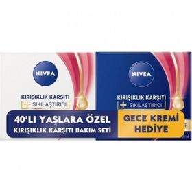 Nivea Kırışıklık Karşıtı 40+ Yaş 50 ml Gündüz Kremi + Nivea Kırışıklık Karşıtı 40+ 50 ml Gece Kremi