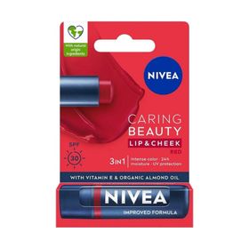Nivea Kırmızı Renkli Nemlendirici 4.8 gr Dudak Bakım Kremi