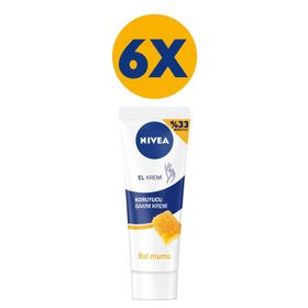 Nivea Koruyucu Bakım Bal Mumu 6x75 ml El Kremi