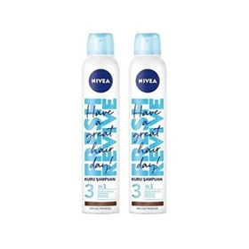 Nivea Koyu Saç Tonları İçin 2x200 ml Kuru Şampuan