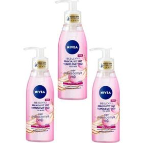 Nivea Kuru Ciltler Besleyici Makyaj ve Yüz Temizleme 3x150 ml Yağı