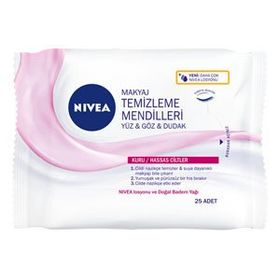 Nivea Kuru-Hassas Ciltler 25 Adet Makyaj Temizleme Mendilleri
