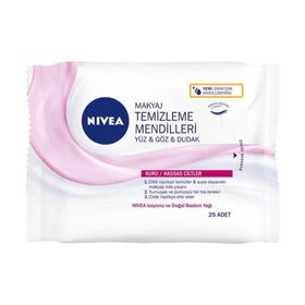 Nivea Kuru-Hassas Ciltler 25 Adet Makyaj Temizleme Mendilleri