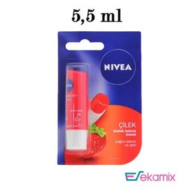 Nivea Lip Care Stick Çilek 4.8 gr Dudak Koruyucu