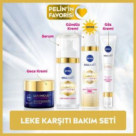 Nivea Luminous 630 Leke Karşıtı Cilt Bakım Seti Gündüz Yüz Kremi 50 ml Gece Kremi Cilt Serumu Göz Kremi