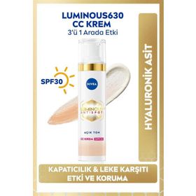 Nivea Luminous630 SPF30 Açık Ton 40 ml Koyu Leke Karşıtı CC Yüz Kremi