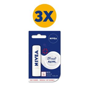 Nivea Med Repair 3x4.8 gr Dudak Bakım Kremi
