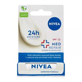 Nivea Med Repair 4.8 gr Renksiz Nemlendirici Dudak Bakım Kremi