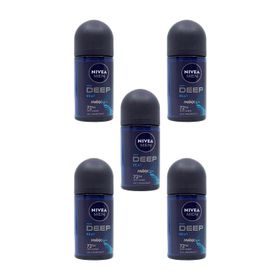 Nivea Men 5x50 ml Deep Dimension Aktif Karbon Roll-On