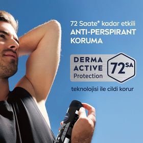 Nivea Men 72H Anti-Perspirant Black & White Invisible Güçlü Etki 50 ml Erkek Sprey Deodorant