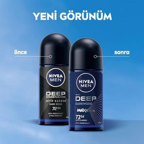 Nivea Men 72H Anti-Perspirant Deep Dimension 50 ml Erkek Roll-On Deodorant