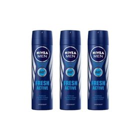 Nivea Men Active Fresh 150 ml Sprey Deodorant + Sport 500 ml Duş Jeli