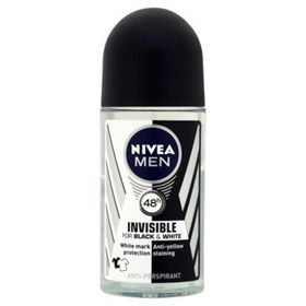Nivea Men Black White Invisible 50 ml 72 Saat Anti-Perspirant Erkek Roll-On Deodorant