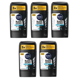 Nivea Men Black White Invisible Fresh 5x50 ml Erkek Stick Deodorant