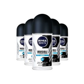 Nivea Men Black White Invisible Fresh 5x50 ml Erkek Stick Deodorant