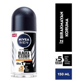Nivea Men Black-White Invisible Güçlü Etki 50 ml Roll-On Deodorant