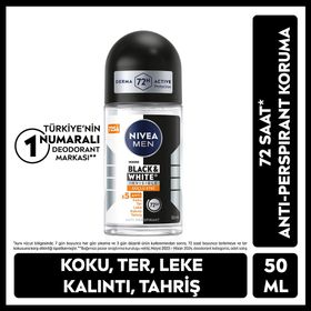 Nivea Men Black-White Invisible Güçlü Etki 50 ml Roll-On Deodorant