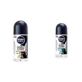 Nivea Men Black White Invisible Güçlü Etki 50 ml ve Black White Invisible Fresh 50 ml Erkek Roll On Deodorant