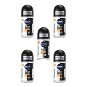 Nivea Men Black-White Invisible Güçlü Etki 5x50 ml Roll-On Deodorant