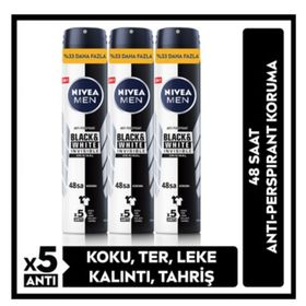 Nivea Men Black & White Invisible Original 48 Saat Anti-Perspirant Koruma 200 ml Erkek Sprey Deodorant