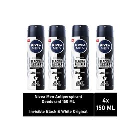 Nivea Men Black White İnvisible Original 4x150 ml Erkek Deodorant