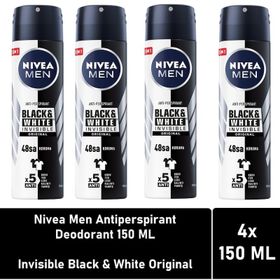 Nivea Men Black White İnvisible Original 4x150 ml Erkek Deodorant