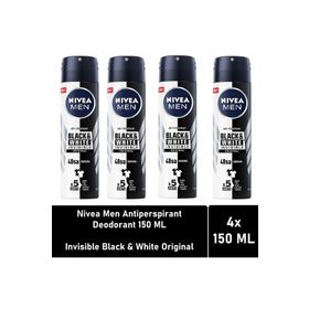 Nivea Men Black White İnvisible Original 4x150 ml Erkek Deodorant