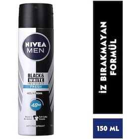Nivea Men Black&Whıte Invısıble Nivea Men Black&Whıte Invısıble Fresh 48 Saat Koruma 150 ml Güçlü Etki Uzun Süreli Koruma Roll Onlar
