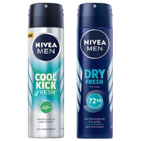 Nivea Men Cool Kick Fresh 150 ml Dry Fresh 150 ml Sprey Deodorant