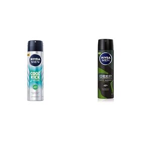 Nivea Men Cool Kick Fresh 150 ml Men Deep Dimension Amazonia 150 ml Erkek Sprey Deodorant