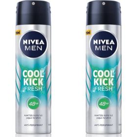 Nivea Men Cool Kick Fresh 2x150 ML Erkek Sprey Deodorant