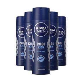 Nivea Men Cool Kick Fresh 5x150 ml Erkek Sprey Deodorant