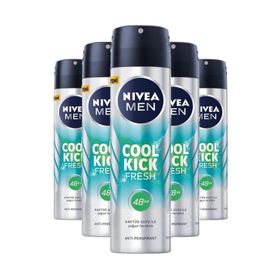 Nivea Men Cool Kick Fresh 5x150 ml Erkek Sprey Deodorant