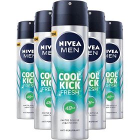 Nivea Men Cool Kick Fresh 5x150 ml Erkek Sprey Deodorant