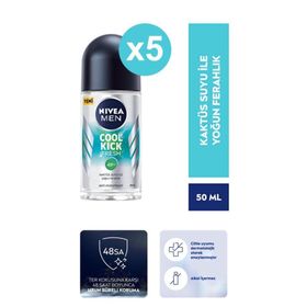 Nivea Men Cool Kick Fresh 5x50 ml Erkek Roll-On
